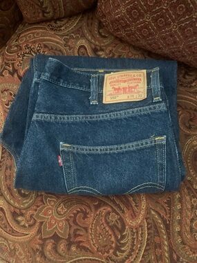 Levi's Men's Relaxed Jeans in Dark Indigo Blue